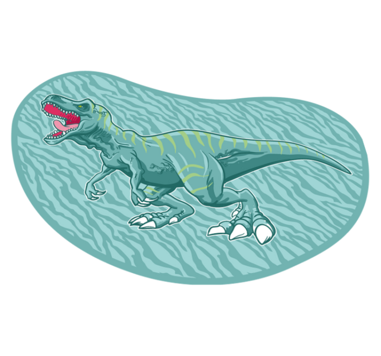 Raita tyrannosaurus rex dinosaurus eläin vinyylimatto - Tenstickers