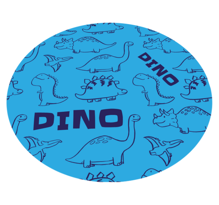 Dinosaurus teema Lisää vinyylimatto lapsille - Tenstickers