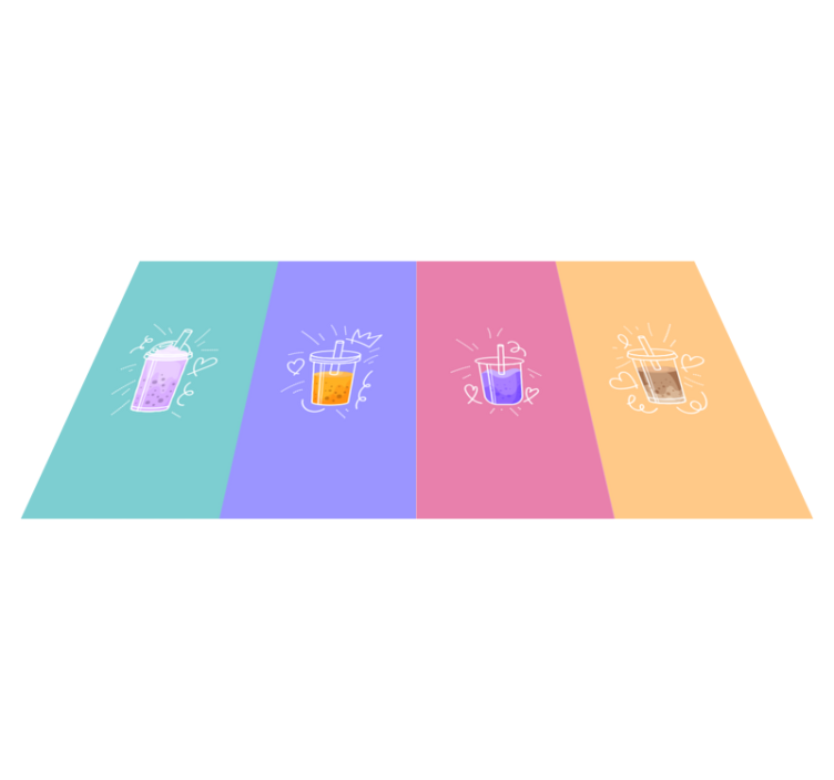 Juomapiirustusruudut lauseke vinyylimatto - Tenstickers