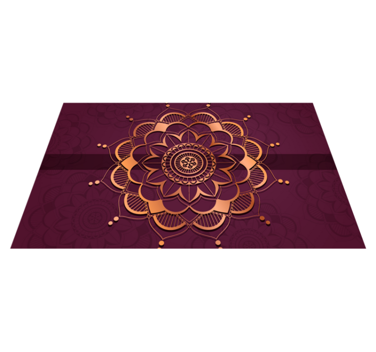 Mandala lattian koristelu vinyylimatto mandala - Tenstickers