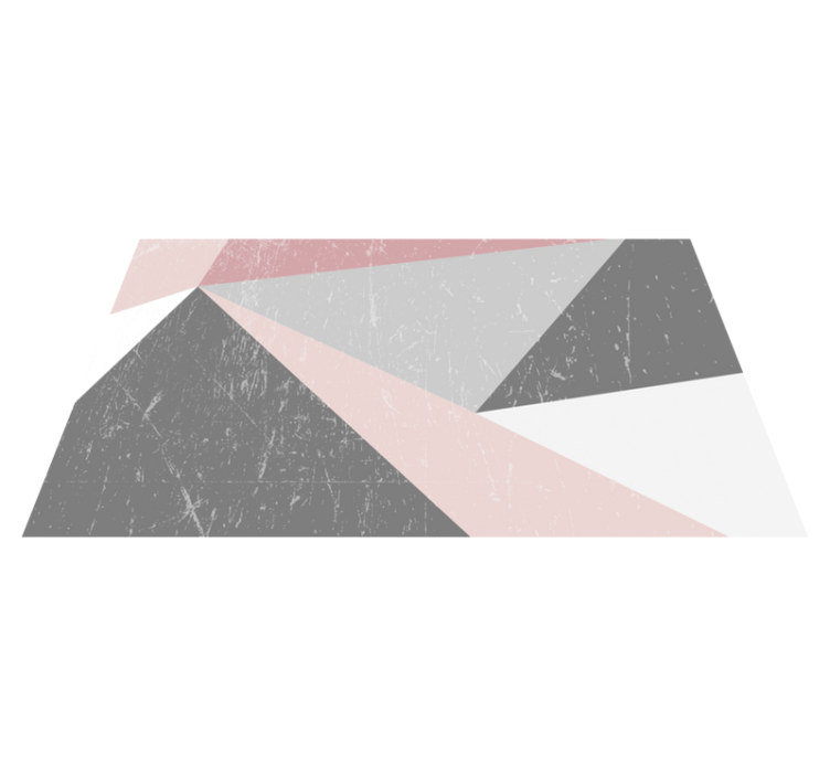 Geometriset muodot päällekkäin vinyylimatto geometrinen - Tenstickers