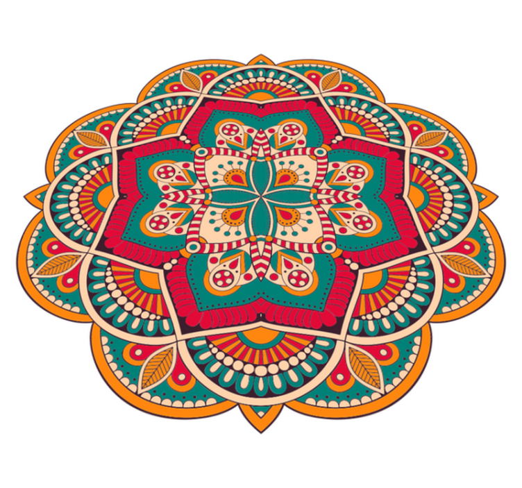 Marokkolainen mandala vinyylimatto mandala - Tenstickers