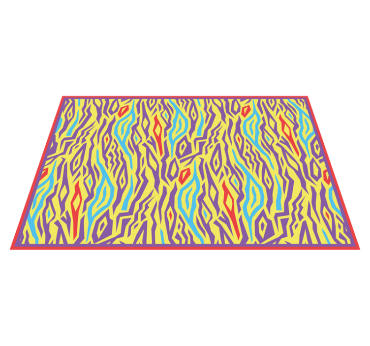 Abstrakteja seepraraitoja vinyylimatto geometrinen - Tenstickers