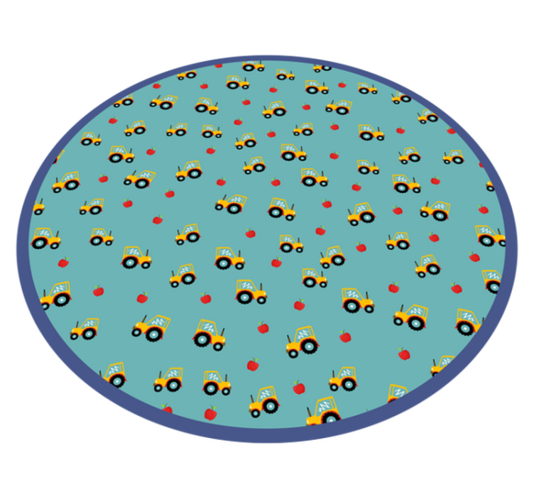 Traktori ja omenat. Lisää vinyylimattoja lapsille - Tenstickers