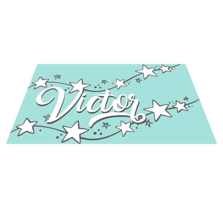 Muokattavissa oleva stardust nimi vinyylimatto - Tenstickers