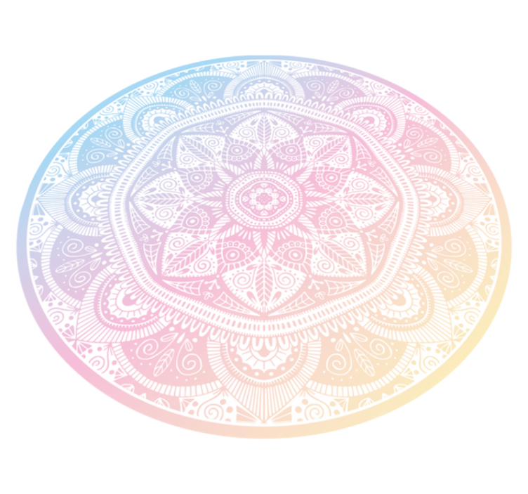 Gradientti mandala vinyylimatto mandala - Tenstickers