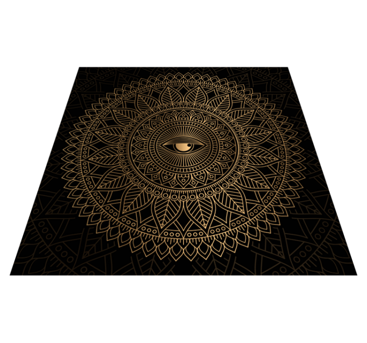 Mandala kaikki näkevät silmän vinyylimatto mandala - Tenstickers