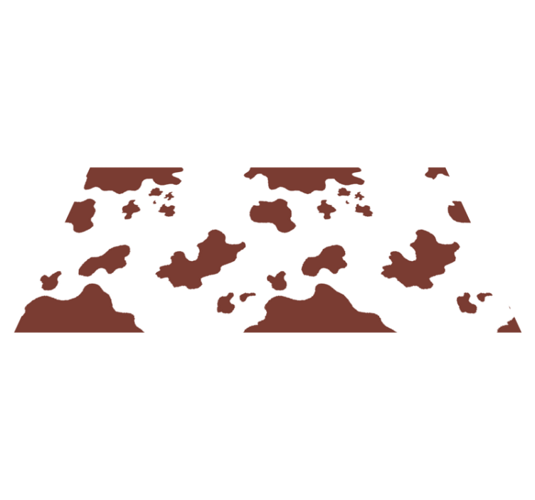 Lehmännahkaiset täplät vinyylimatto eläinpainatus - Tenstickers