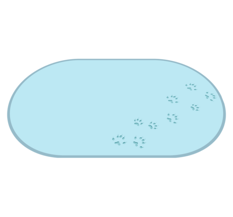 Jäätynyt tassunjälki skandinaavinen vinyylimatto - Tenstickers