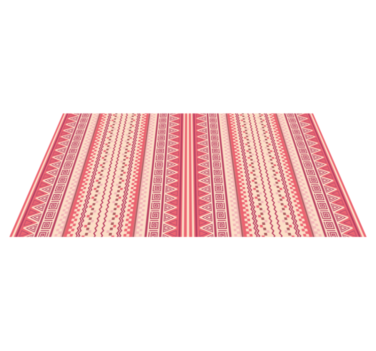 Pinkkiraidallinen kilim etninen vinyylimatto - Tenstickers
