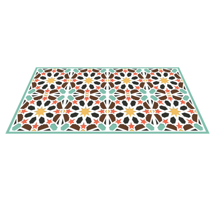 Värikkäitä tähtilaattoja kaakeli vinyylimatto - Tenstickers