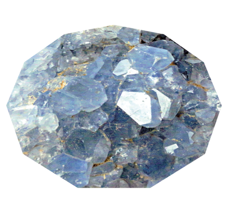 Jääkauden kristallikuvio vinyylimatto - Tenstickers