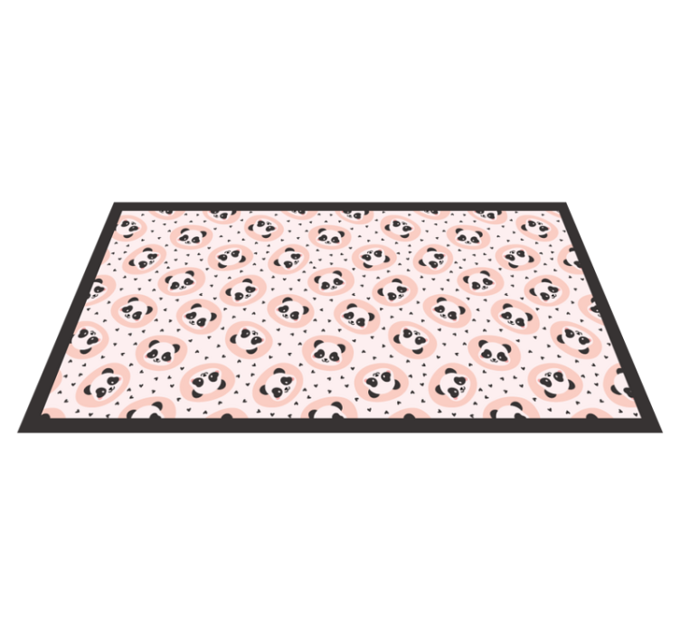 Vauvan pandan kasvot eläin vinyylimatto - Tenstickers