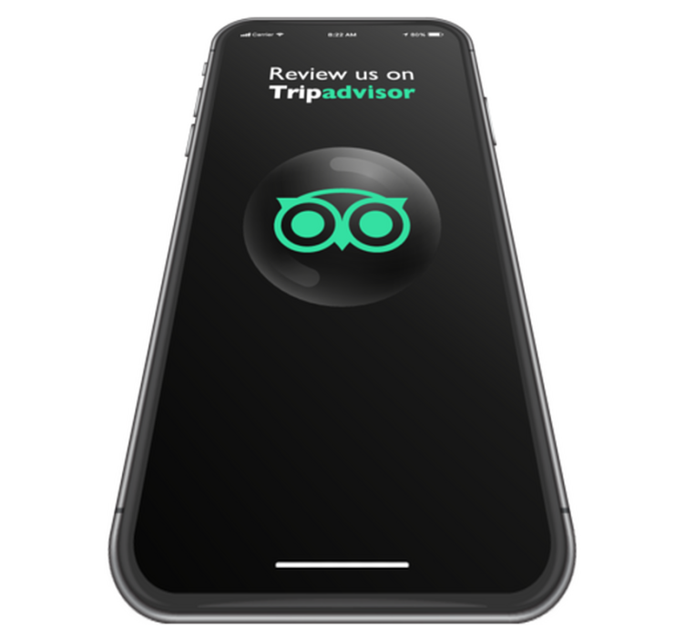 Arvostele meidät tripadvisorissa vinyylimatto alennuksessa - Tenstickers