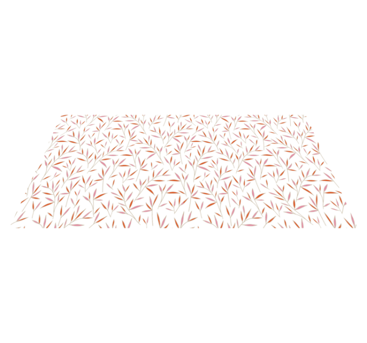 Herkkä lehtikuvio kukka vinyylimatto - Tenstickers