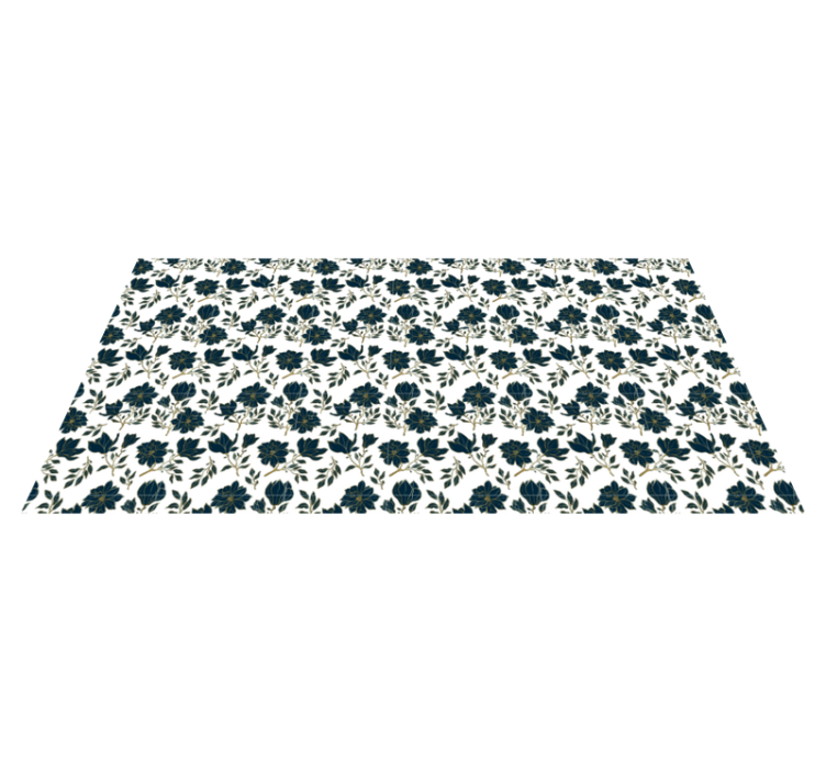 Kukkainen kauneussuunnittelu kukka vinyylimatto - Tenstickers