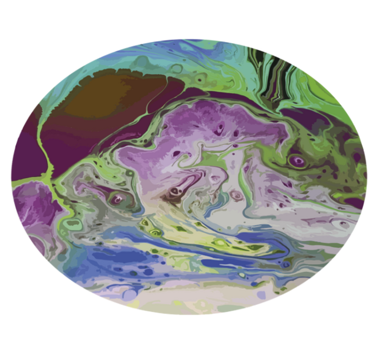 Pyörteilevät värikuviot tekstuuri vinyylimatto - Tenstickers