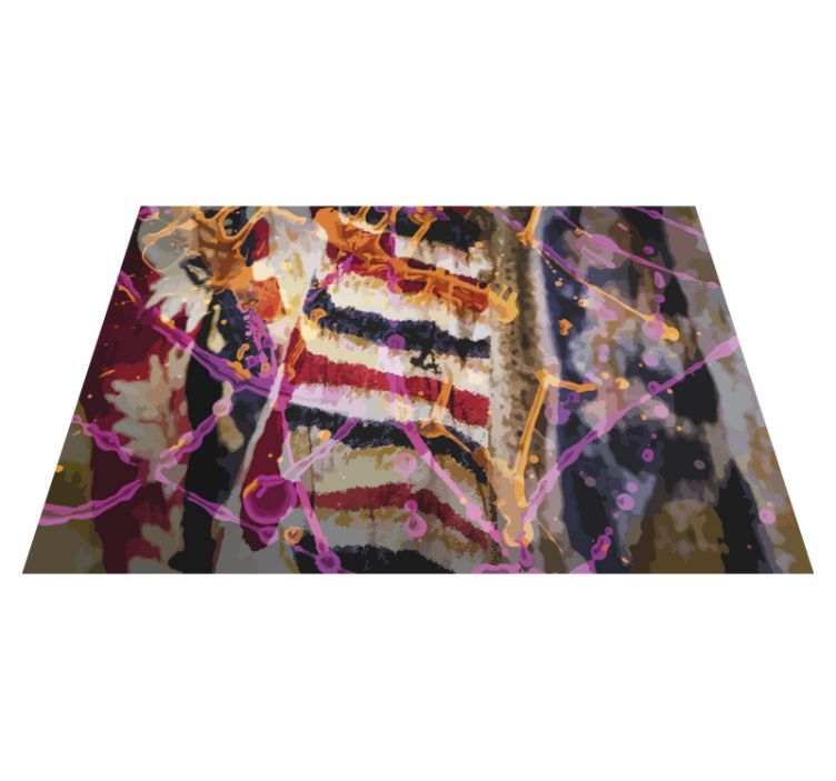 Abstrakti väri virta tekstuuri vinyylimatto - Tenstickers