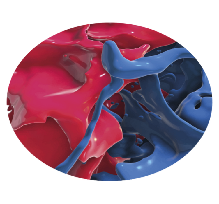 Abstrakti värivirta tekstuuri vinyylimatto - Tenstickers