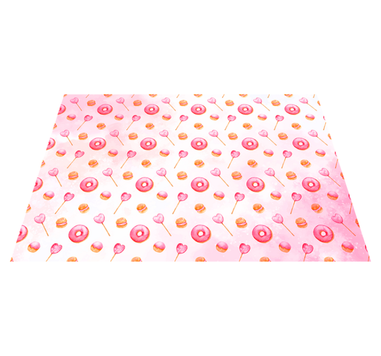 Kakku ja lolly moderni vinyylimatto - Tenstickers