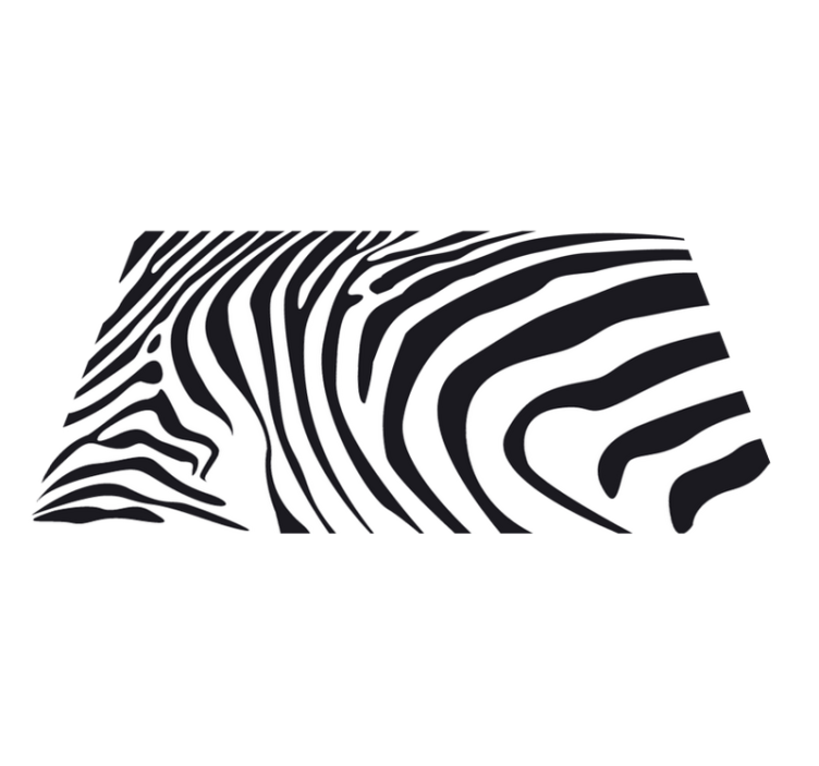 Zebra raidat eläin vinyylimatto - Tenstickers