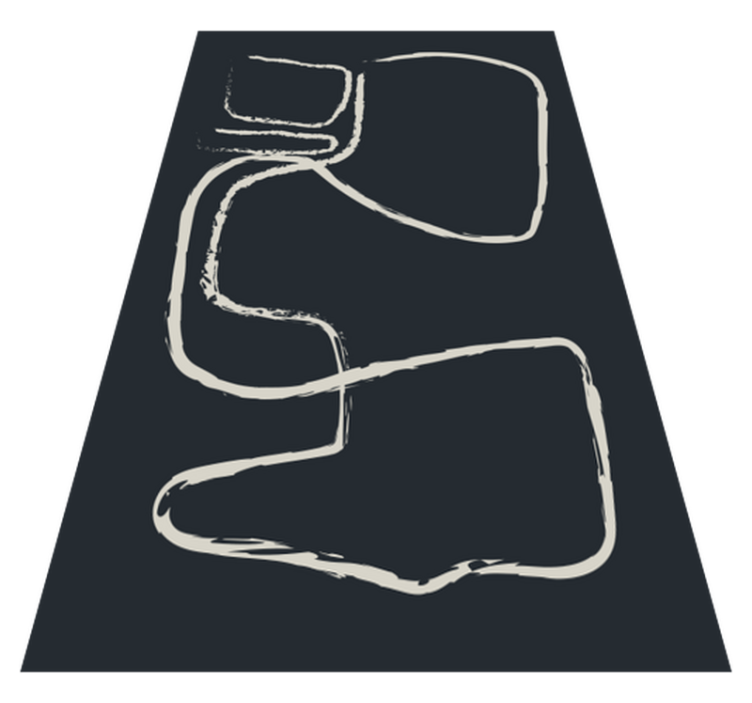 Abstrakteja viivakuvioita minimalistinen vinyylimatto - Tenstickers