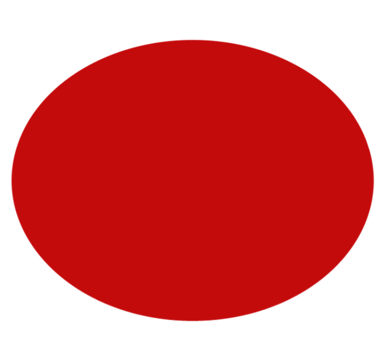 Kiinteä punainen ympyrä pyöreä vinyylimatto - Tenstickers