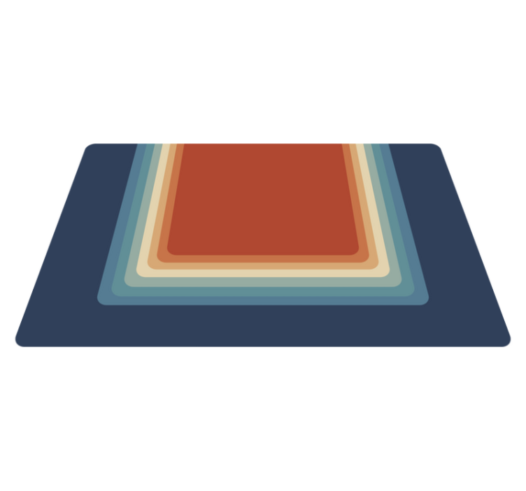 Eloisat kerroksiset raidat moderni vinyylimatto - Tenstickers