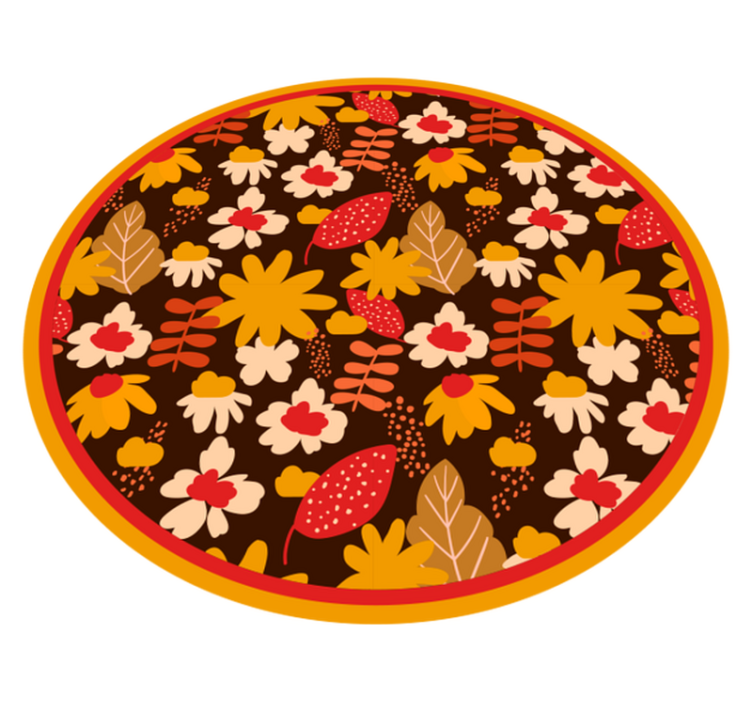 Iloinen kukka-aihe kukat ja kasvit vinyylimatto - Tenstickers