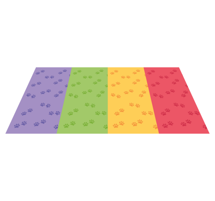 Tassunjälki-aihe vinyylimatto - Tenstickers