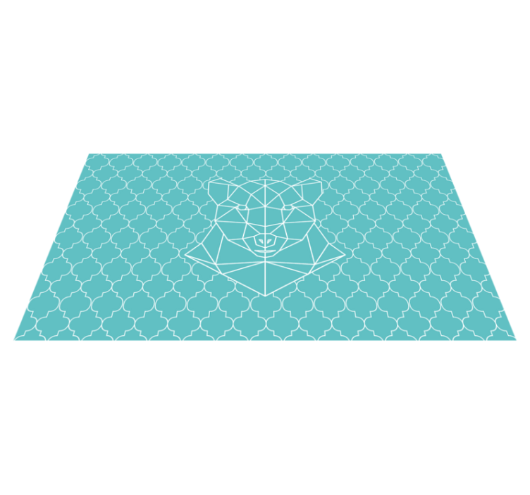 Geometrinen karhukuvio eläin vinyylimatto - Tenstickers