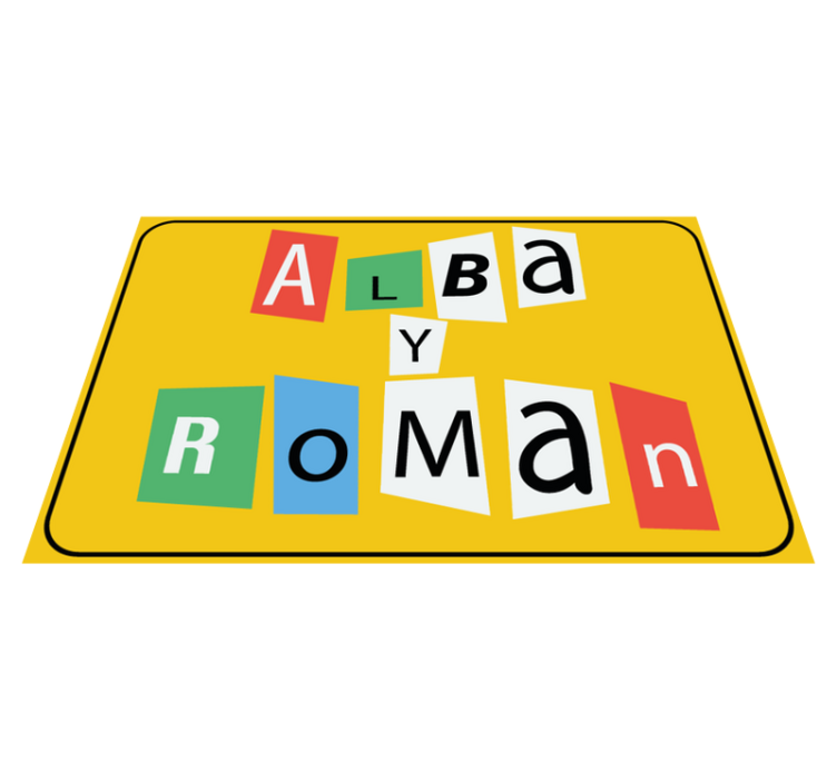 Palapelin palaset pariskunnalle nimi vinyylimatto - Tenstickers