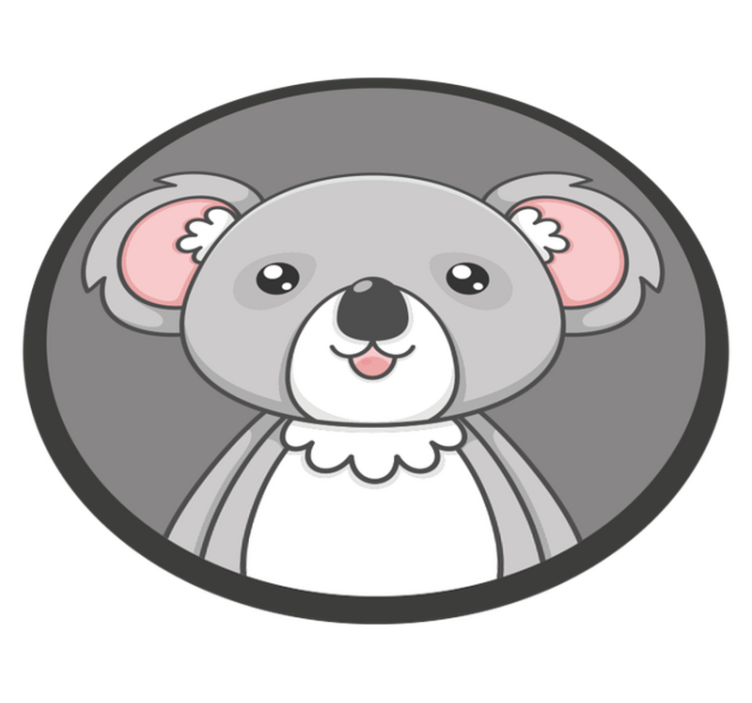 Söpö koala-kuva lastenhuone vinyylimatto - Tenstickers