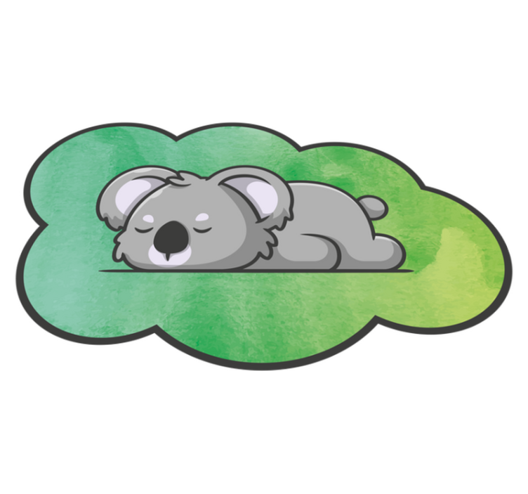 Nukkuva koala vauvan huoneen vinyylimatto - Tenstickers