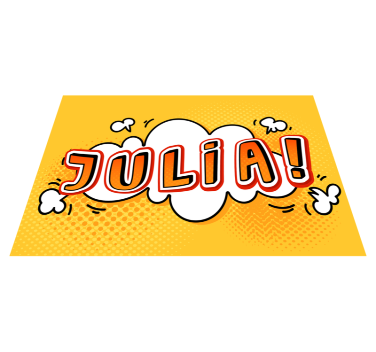 Graffiti-nimipilvi vinyylimatto - Tenstickers