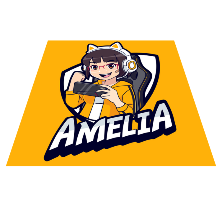 Mukautettu pelimuotokuva teinin vinyylimatto - Tenstickers