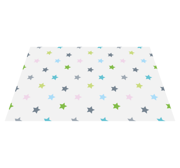 Minimalistiset värit tähti vinyylimatto - Tenstickers