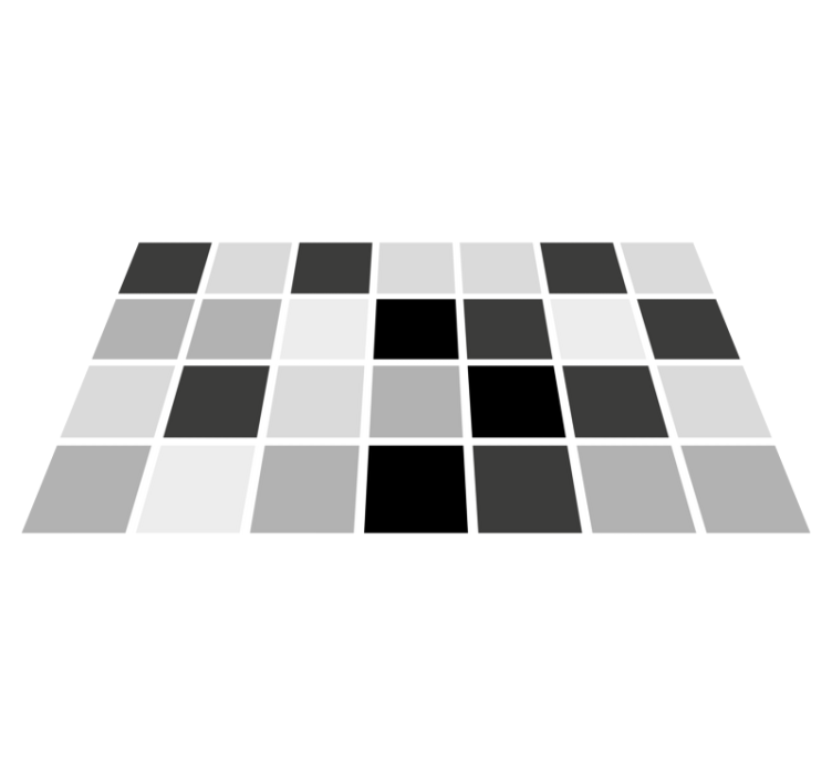 Harmaasävyt neliöt kylpyhuoneen vinyylimatto - Tenstickers