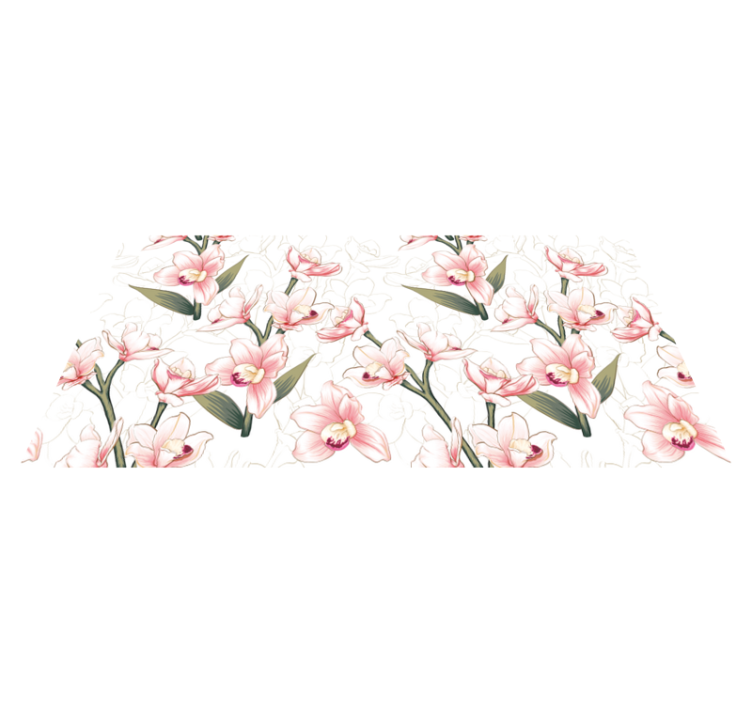 Herkät kukkakuviot vinyylimatto - Tenstickers