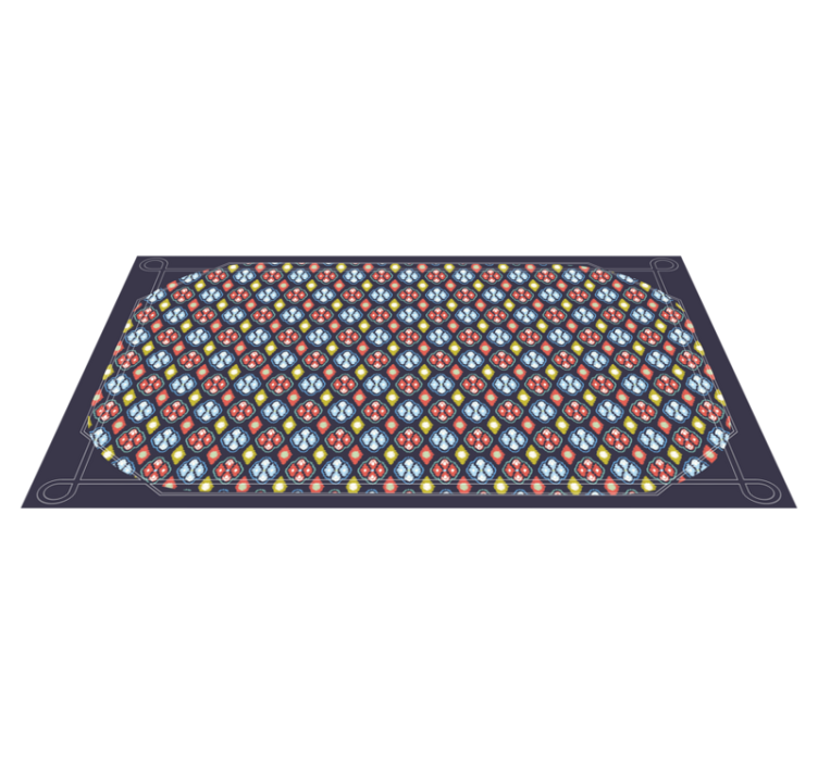 Värikäs mosaiikkikoostumus eteisen vinyylimatto - Tenstickers