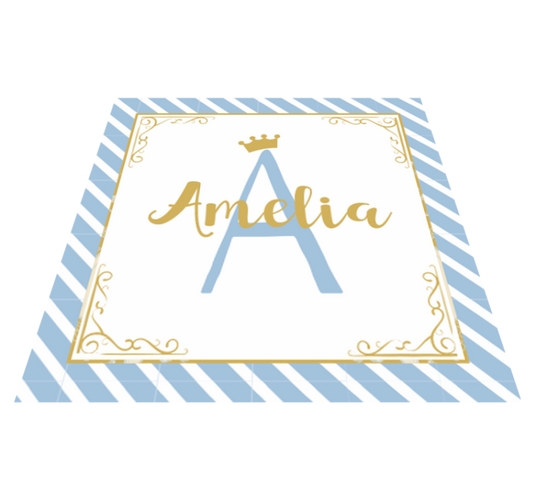 Nimen alkukirjaintyyli nimi vinyylimatto - Tenstickers