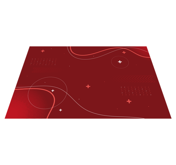 Dynaamiset abstraktit kuviot moderni vinyylimatto - Tenstickers