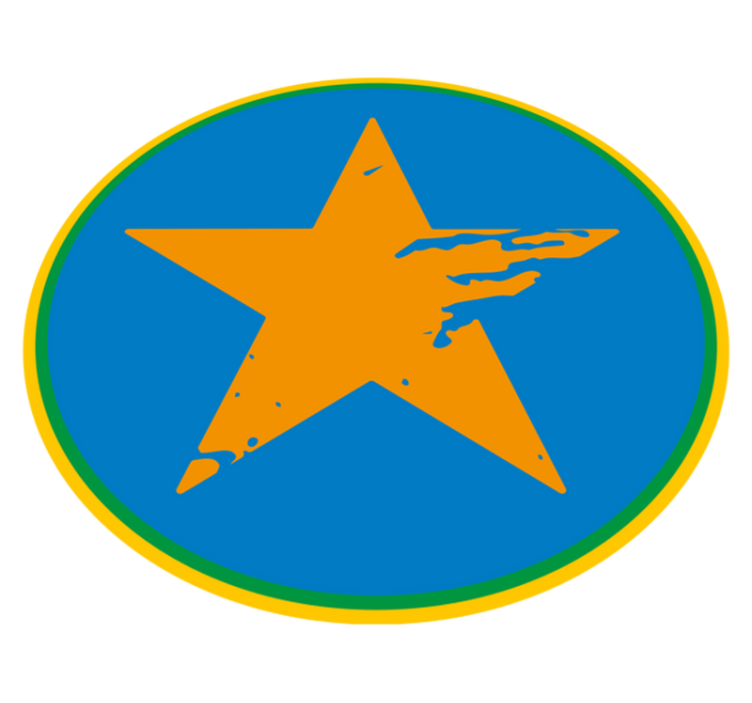 Sinisen tähden aksentti vinyylimatto - Tenstickers