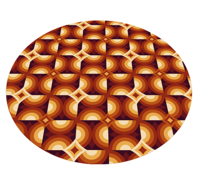 Eloisa ympyräkuvio geometrinen vinyylimatto - Tenstickers