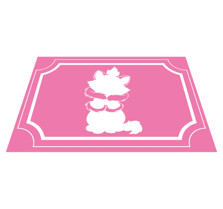 Aristokraatti kissa Vinyylimatto makuuhuoneeseen - Tenstickers