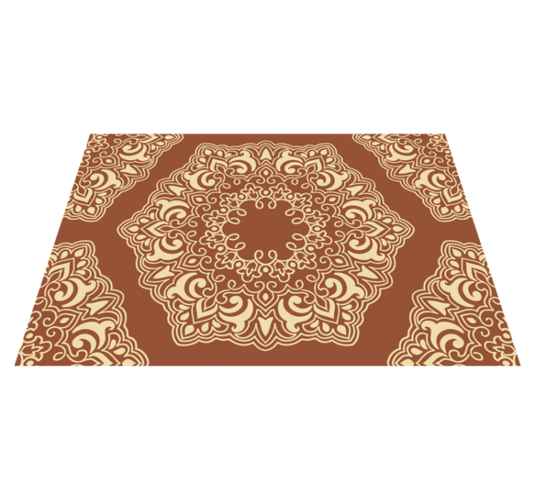 Monimutkainen kasvitieteellinen sommittelu vinyylimatto - Tenstickers