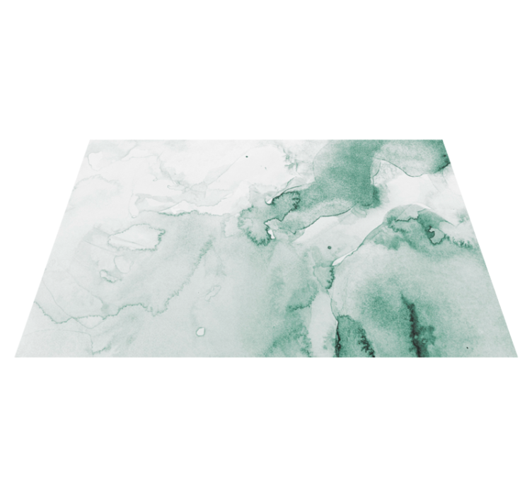 Pehmeä vihreä pyörre marmori vinyylimatto - Tenstickers