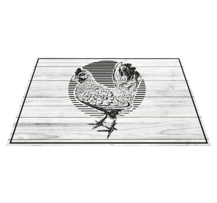 Tipu puulaudoilla eläin vinyylimatto - Tenstickers