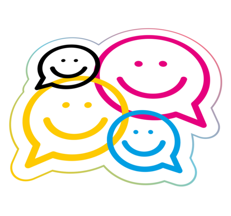 Hymiökokoelma teinin vinyylimatto - Tenstickers