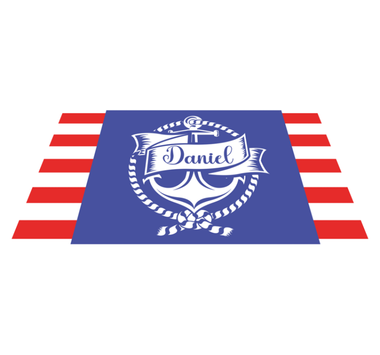 Meriankkurin suunnittelu nimi vinyylimatto - Tenstickers